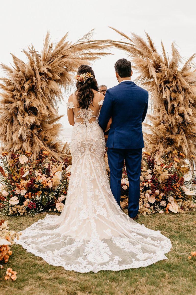 An outdoor wedding